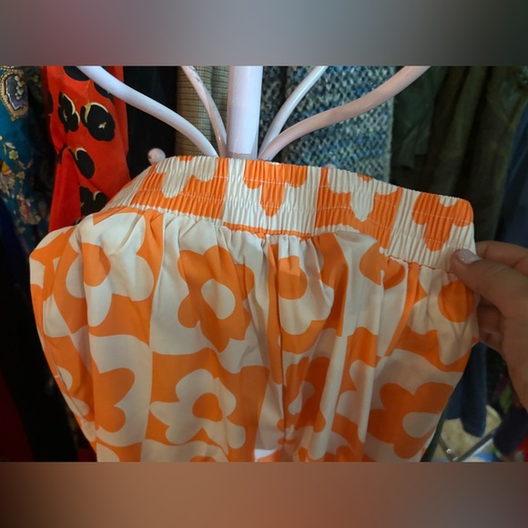 NWT Floral Orange Set. Shirt Buttons Down $ Wide Leg Pant. S, M, L, XL and XXL. - Picture 14 of 16